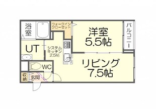 ラカーサフェリーチェ琴似の物件間取画像